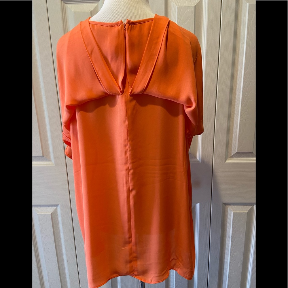 Gorgeous Coral Two-Layer Top by Alice Collection - Picture 11 of 12